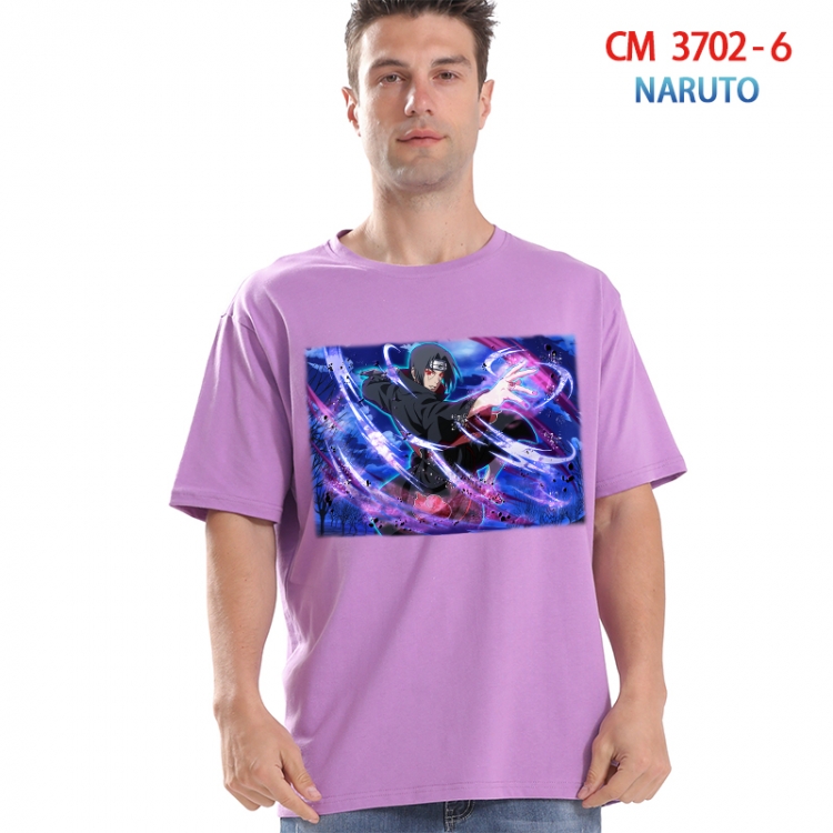 Naruto Printed short-sleeved cotton T-shirt from S to 4XL  3702-6