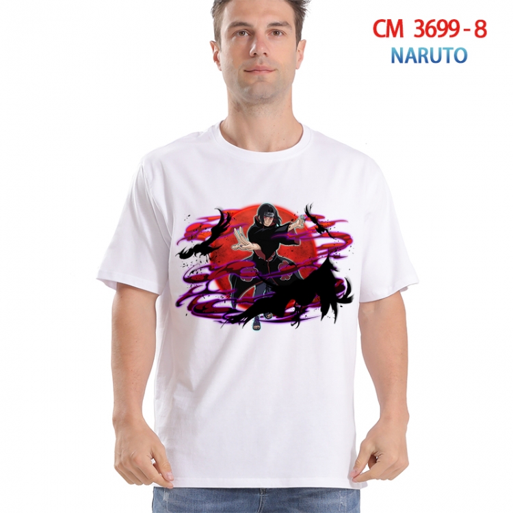 Naruto Printed short-sleeved cotton T-shirt from S to 4XL  3699-8