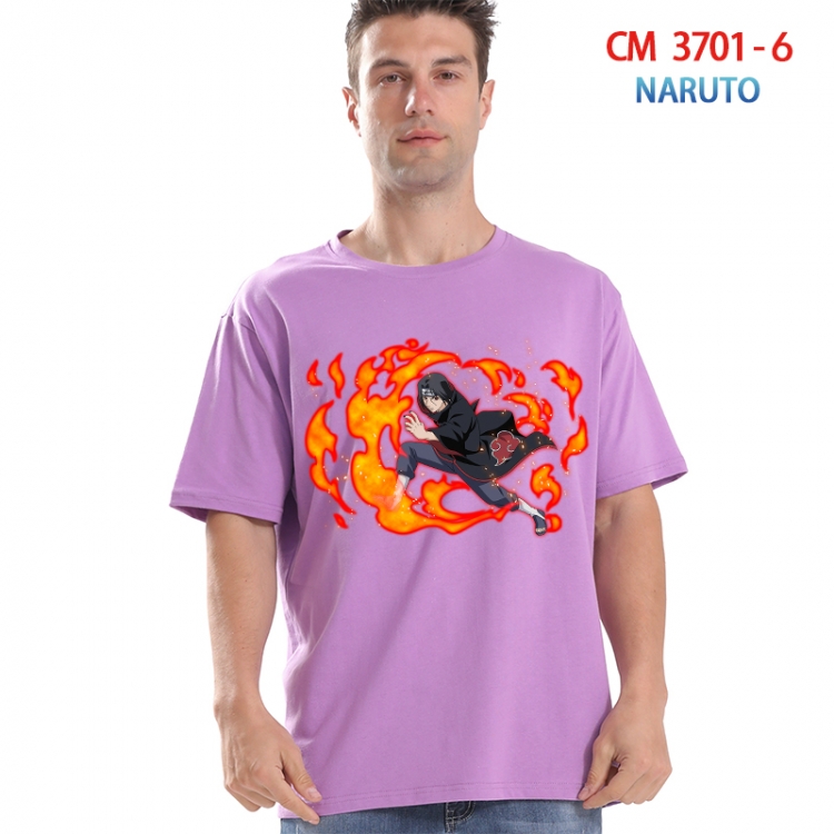 Naruto Printed short-sleeved cotton T-shirt from S to 4XL  3701-6