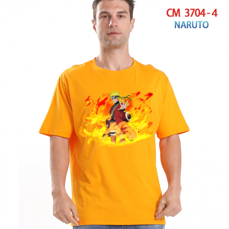 Naruto Printed short-sleeved cotton T-shirt from S to 4XL  3704-4