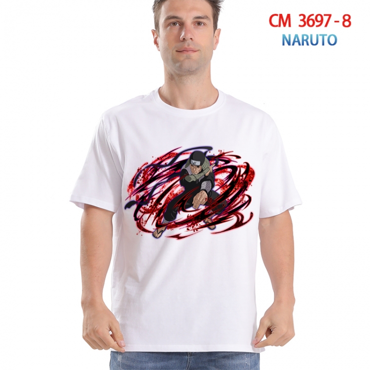 Naruto Printed short-sleeved cotton T-shirt from S to 4XL 3697-8