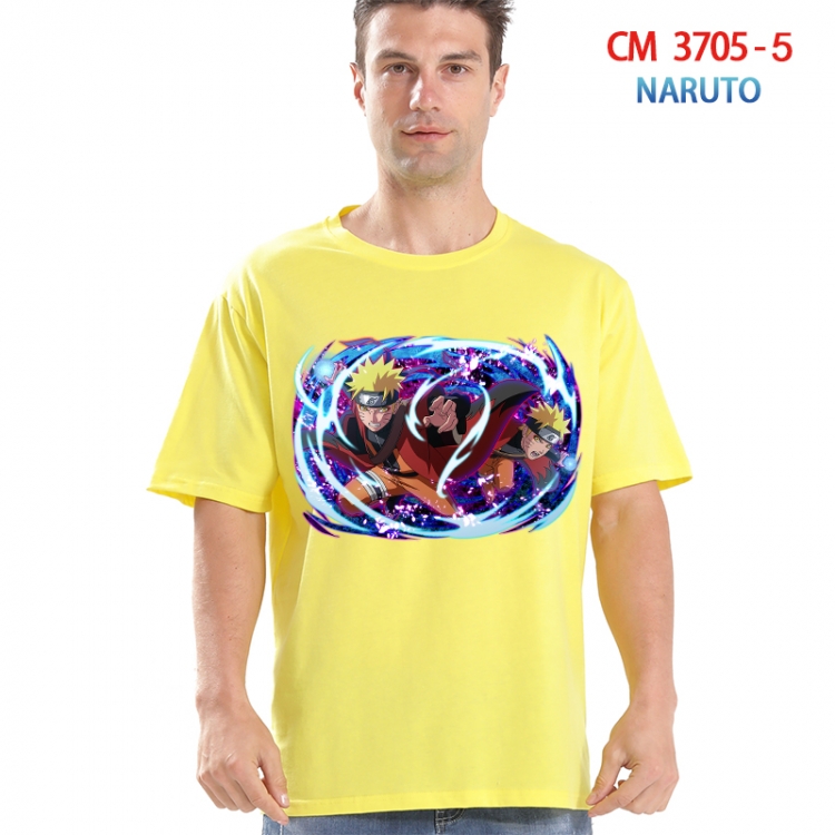 Naruto Printed short-sleeved cotton T-shirt from S to 4XL 3705-5