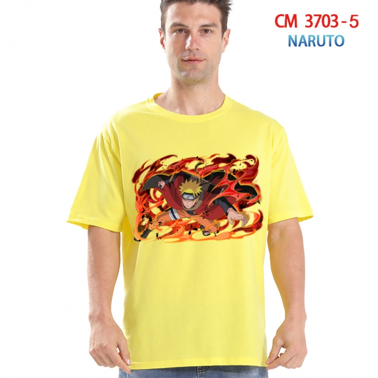 Naruto Printed short-sleeved cotton T-shirt from S to 4XL  3703-5
