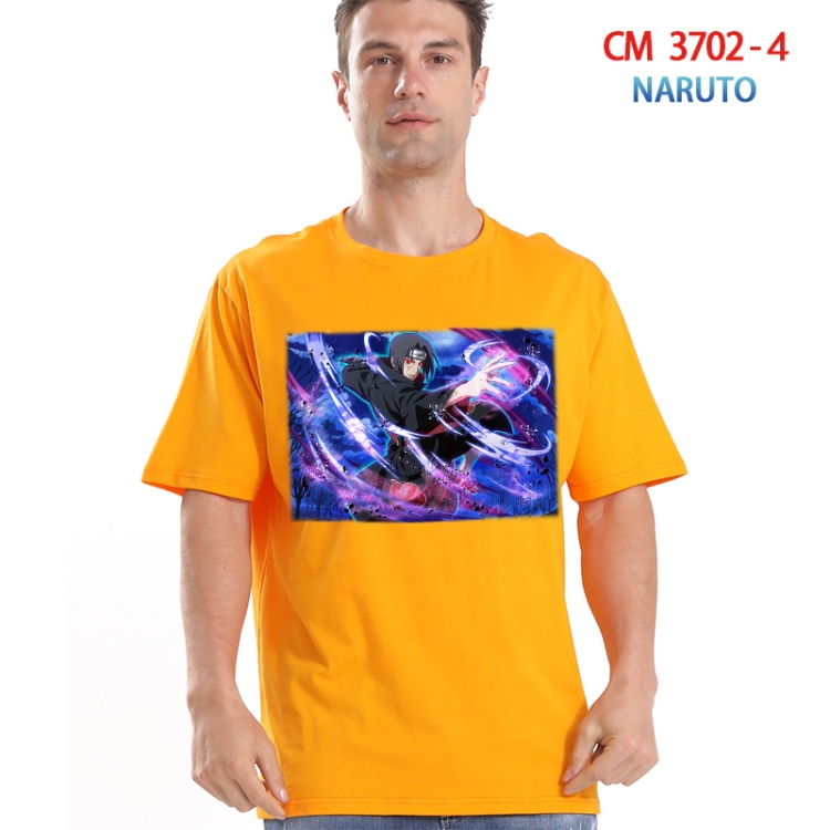 Naruto Printed short-sleeved cotton T-shirt from S to 4XL 3702-3