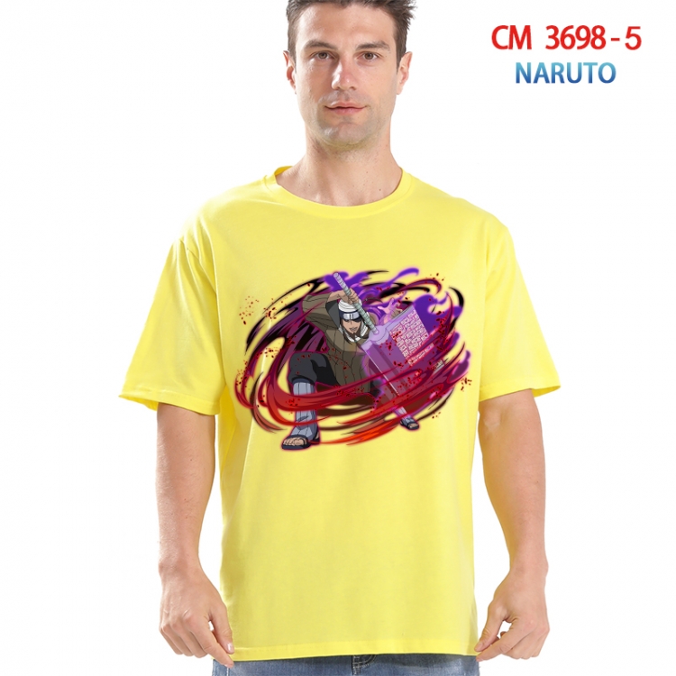 Naruto Printed short-sleeved cotton T-shirt from S to 4XL 3698-5