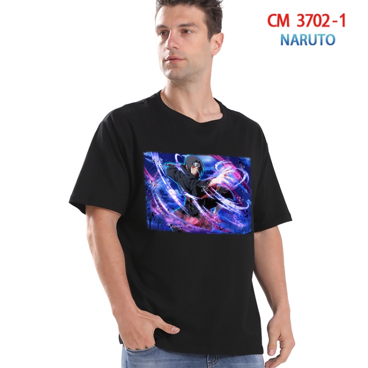Naruto Printed short-sleeved cotton T-shirt from S to 4XL  3702-1