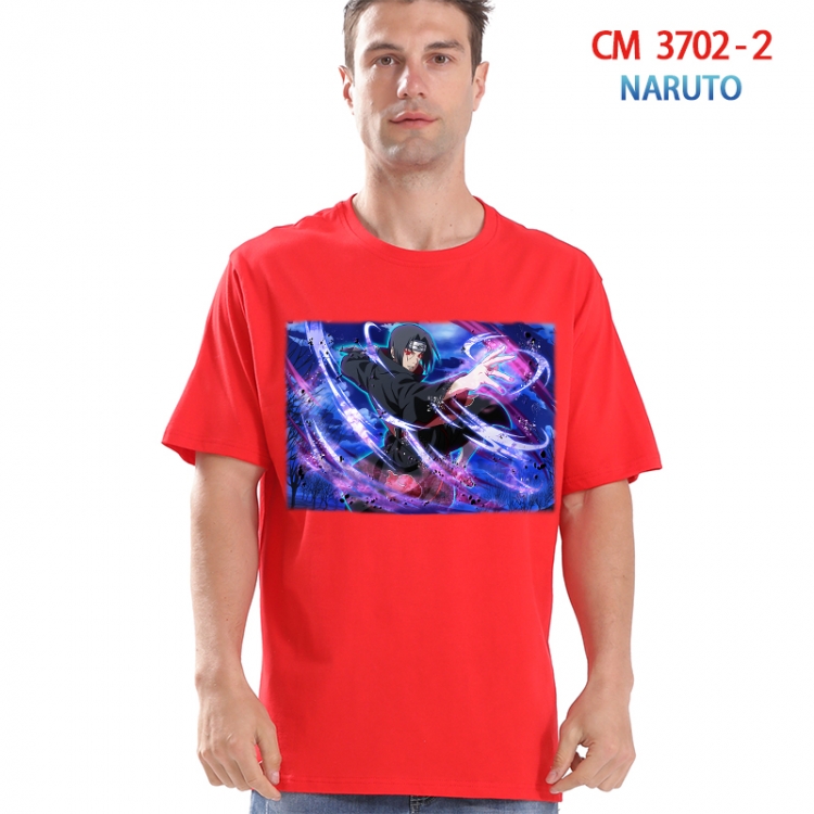 Naruto Printed short-sleeved cotton T-shirt from S to 4XL  3702-2
