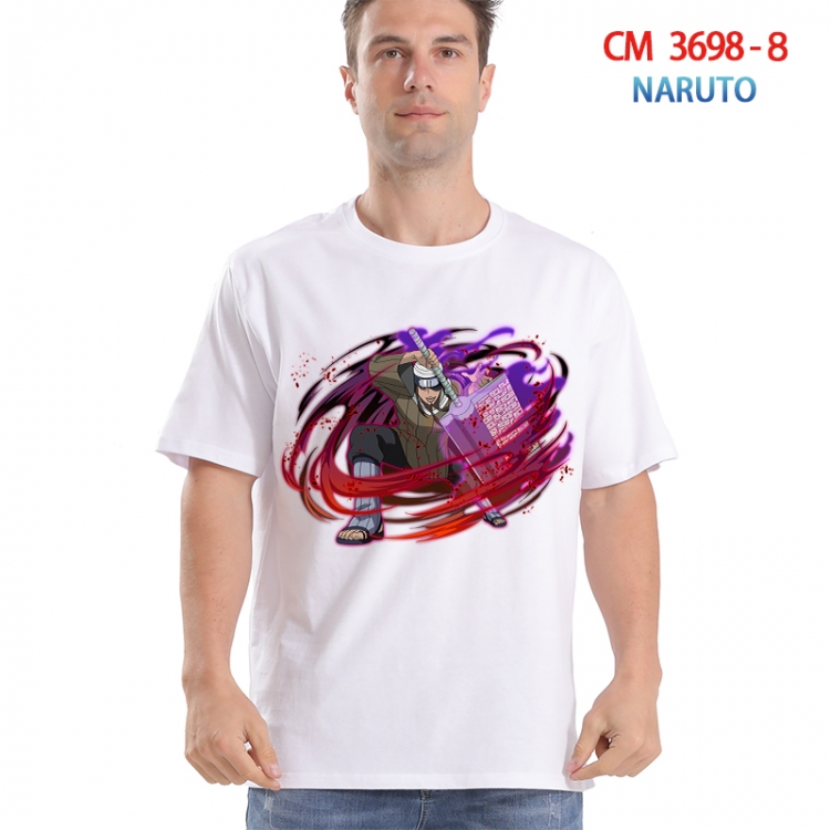Naruto Printed short-sleeved cotton T-shirt from S to 4XL 3698-8