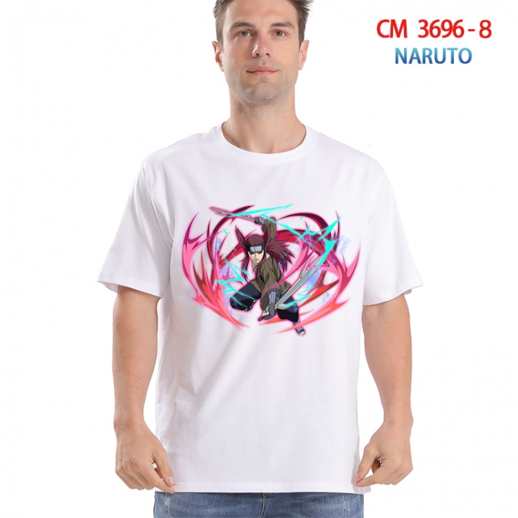 Naruto Printed short-sleeved cotton T-shirt from S to 4XL  3696-8
