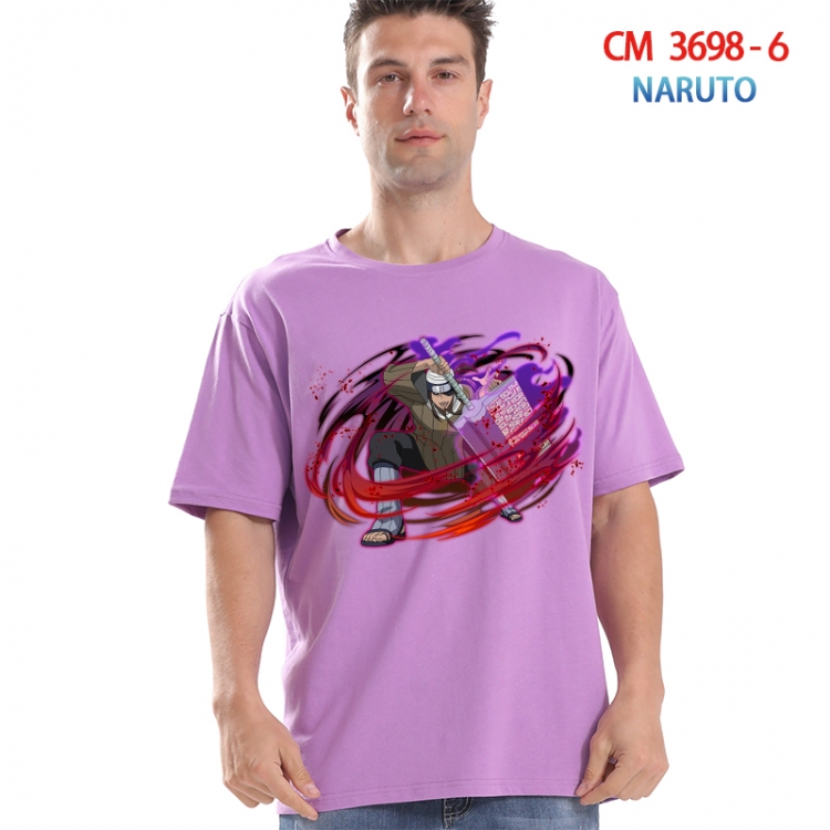 Naruto Printed short-sleeved cotton T-shirt from S to 4XL  3698-6