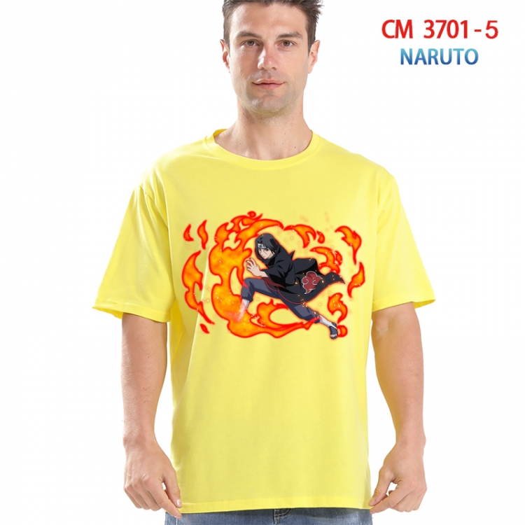 Naruto Printed short-sleeved cotton T-shirt from S to 4XL  3701-5