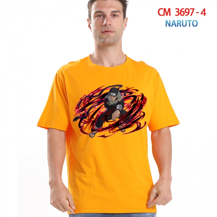 Naruto Printed short-sleeved cotton T-shirt from S to 4XL  3697-4