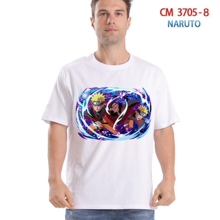 Naruto Printed short-sleeved cotton T-shirt from S to 4XL  3705-8