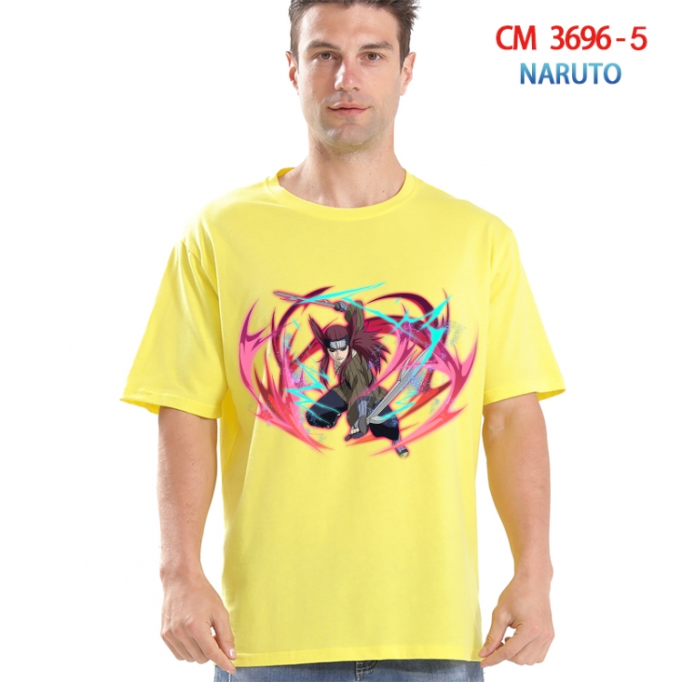 Naruto Printed short-sleeved cotton T-shirt from S to 4XL  3696-5