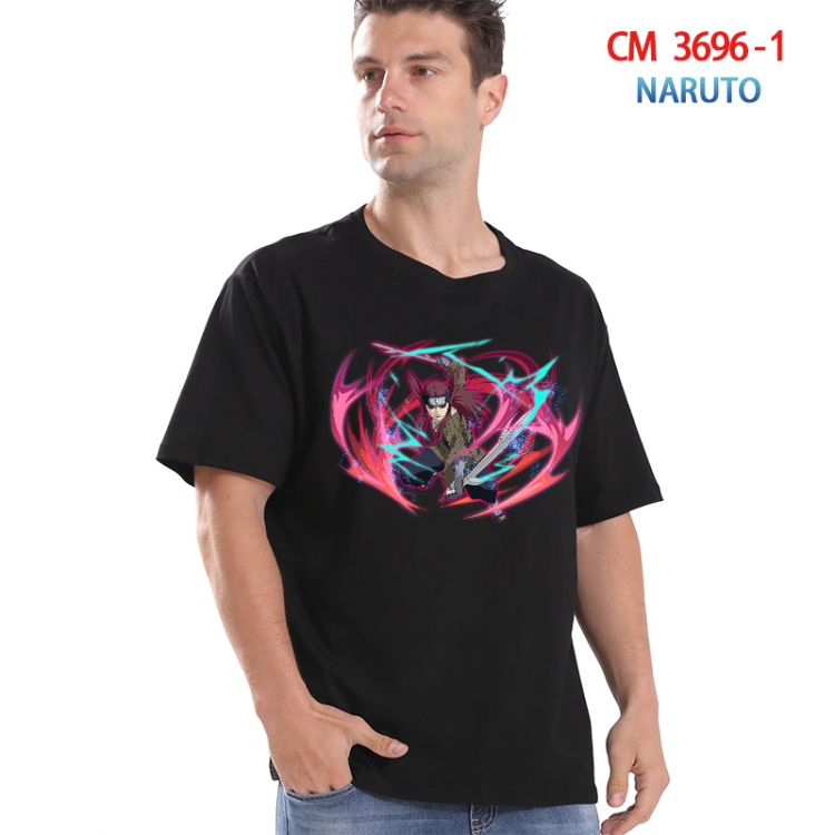 Naruto Printed short-sleeved cotton T-shirt from S to 4XL  3696-1