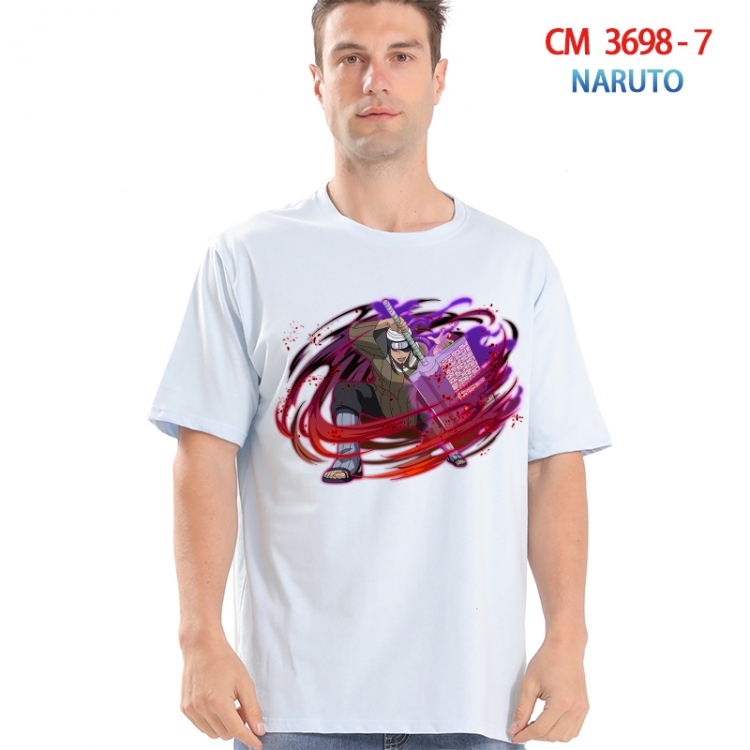 Naruto Printed short-sleeved cotton T-shirt from S to 4XL 3698-7