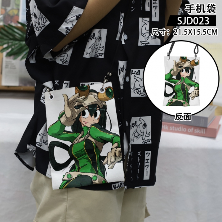 My Hero Academia Anime mobile phone bag diagonal cross bag 21.5x15.5cm SJD023