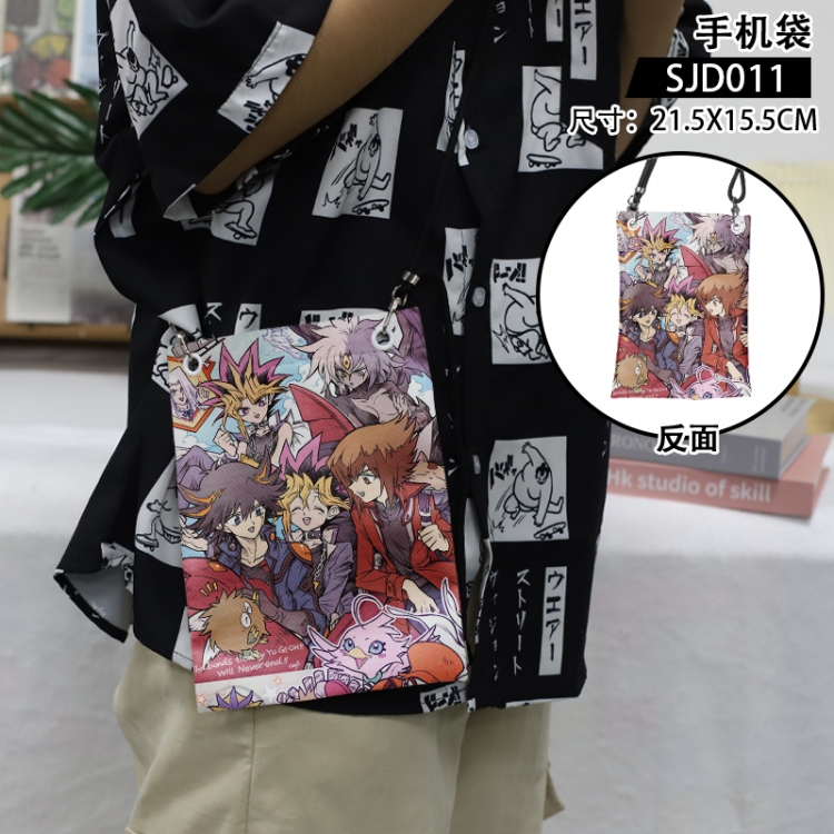 Yugioh Anime mobile phone bag diagonal cross bag 21.5x15.5cm SJD011