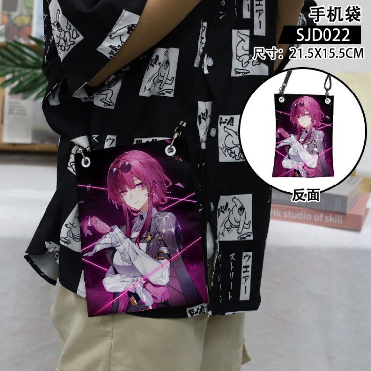 Honkai: Star Rail Anime mobile phone bag diagonal cross bag 21.5x15.5cm SJD022