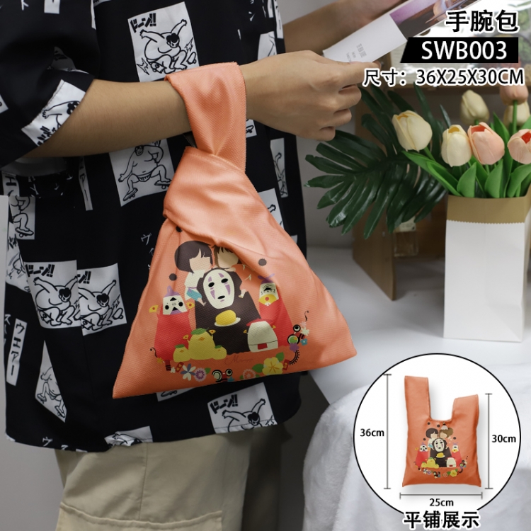 Spirited Away Anime peripheral wrist bag 36x25x30cm SWB003