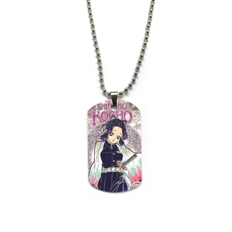 Demon Slayer Kimets Anime double-sided full color printed military brand necklace price for 5 pcs