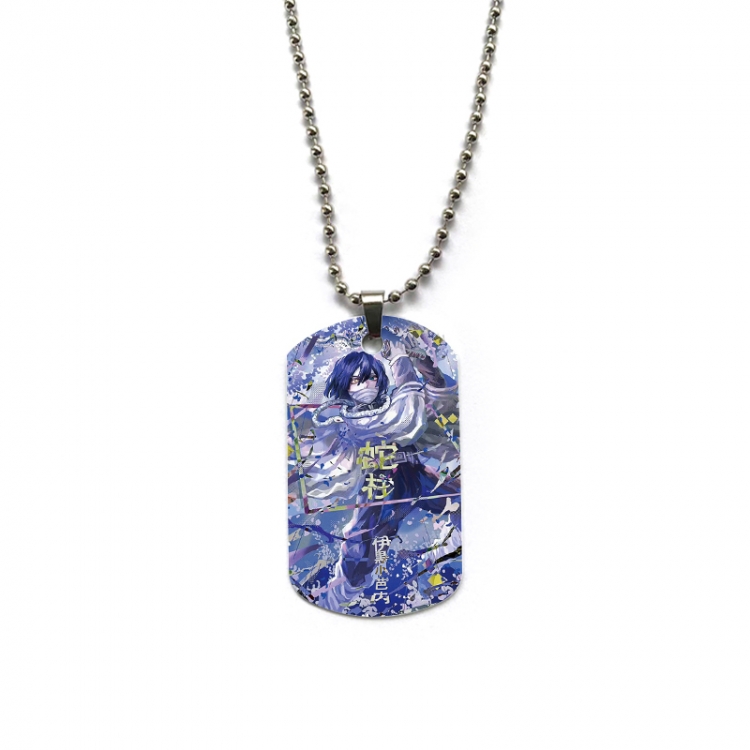 Demon Slayer Kimets Anime double-sided full color printed military brand necklace price for 5 pcs