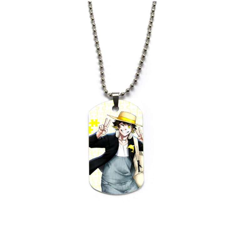 BLUE LOCK Anime double-sided full color printed military brand necklace price for 5 pcs