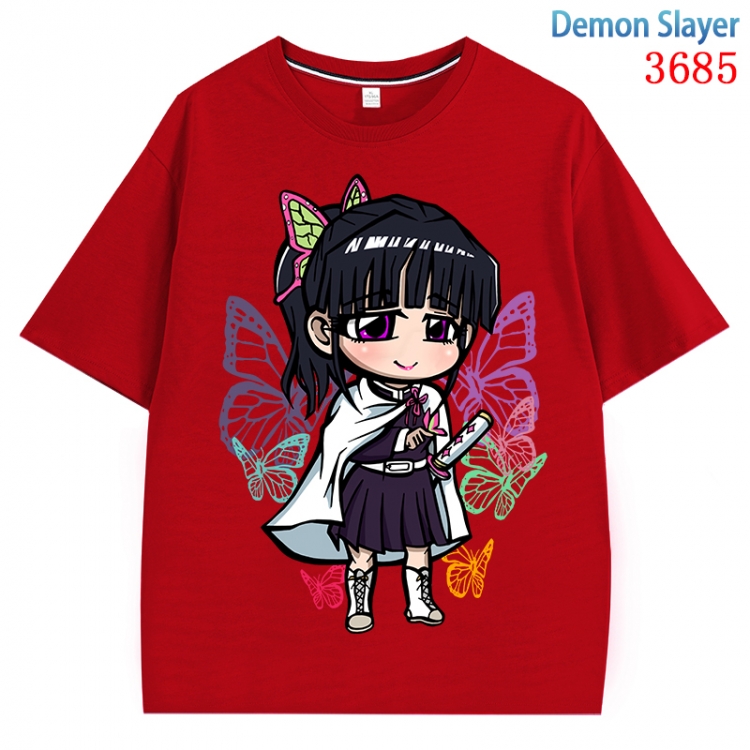 Demon Slayer Kimets  Anime Pure Cotton Short Sleeve T-shirt Direct Spray Technology from S to 4XL CMY-3685-3