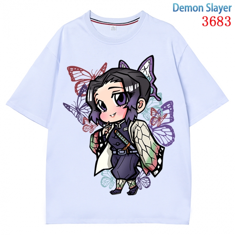 Demon Slayer Kimets  Anime Pure Cotton Short Sleeve T-shirt Direct Spray Technology from S to 4XL  CMY-3683-1