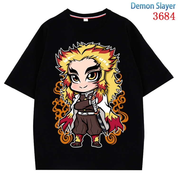 Demon Slayer Kimets  Anime Pure Cotton Short Sleeve T-shirt Direct Spray Technology from S to 4XL  CMY-3684-2