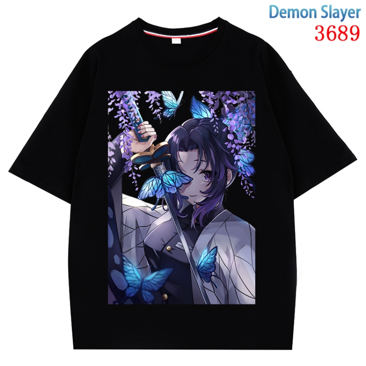 Demon Slayer Kimets  Anime Pure Cotton Short Sleeve T-shirt Direct Spray Technology from S to 4XL CMY-3689-2