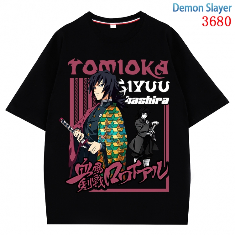 Demon Slayer Kimets  Anime Pure Cotton Short Sleeve T-shirt Direct Spray Technology from S to 4XL CMY-3680-2