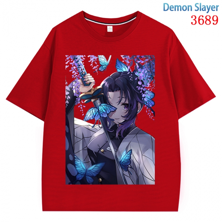 Demon Slayer Kimets  Anime Pure Cotton Short Sleeve T-shirt Direct Spray Technology from S to 4XL  CMY-3689-3