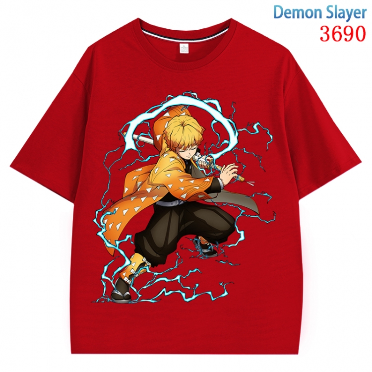 Demon Slayer Kimets  Anime Pure Cotton Short Sleeve T-shirt Direct Spray Technology from S to 4XL CMY-3690-3