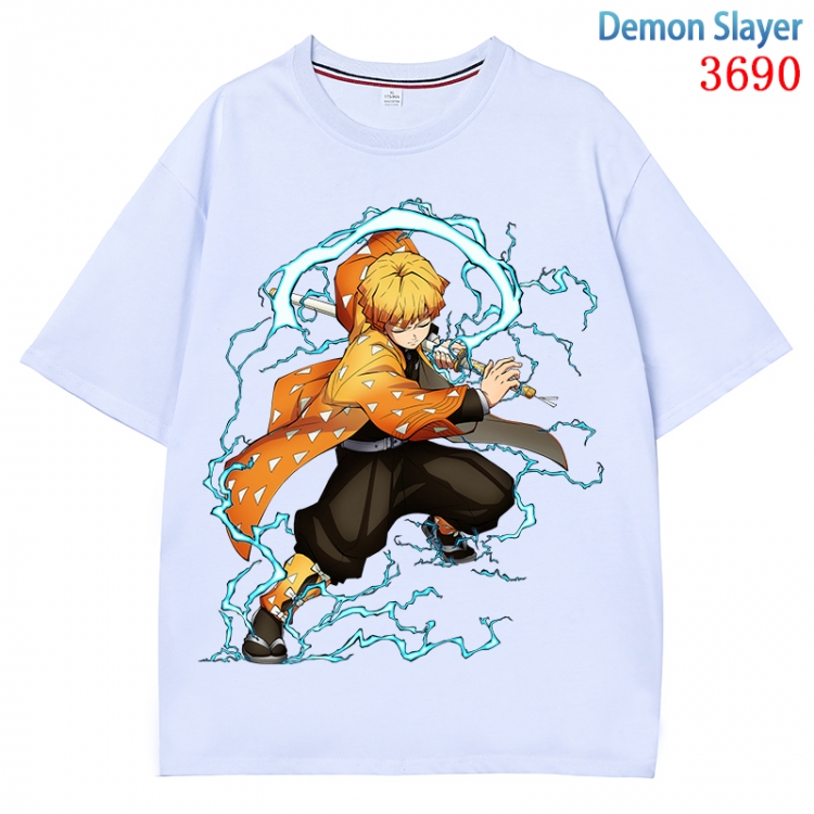 Demon Slayer Kimets  Anime Pure Cotton Short Sleeve T-shirt Direct Spray Technology from S to 4XL CMY-3690-1