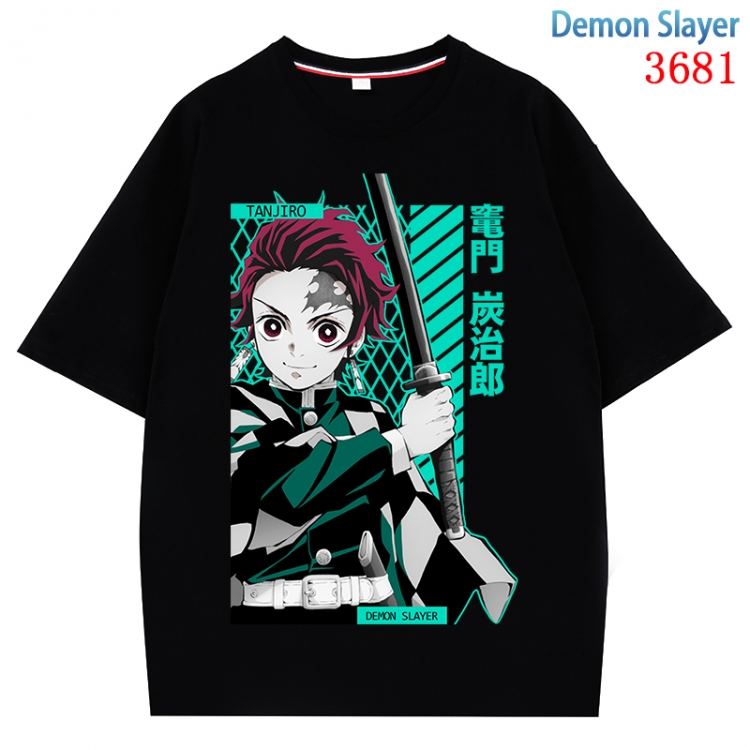 Demon Slayer Kimets  Anime Pure Cotton Short Sleeve T-shirt Direct Spray Technology from S to 4XL  CMY-3681-2