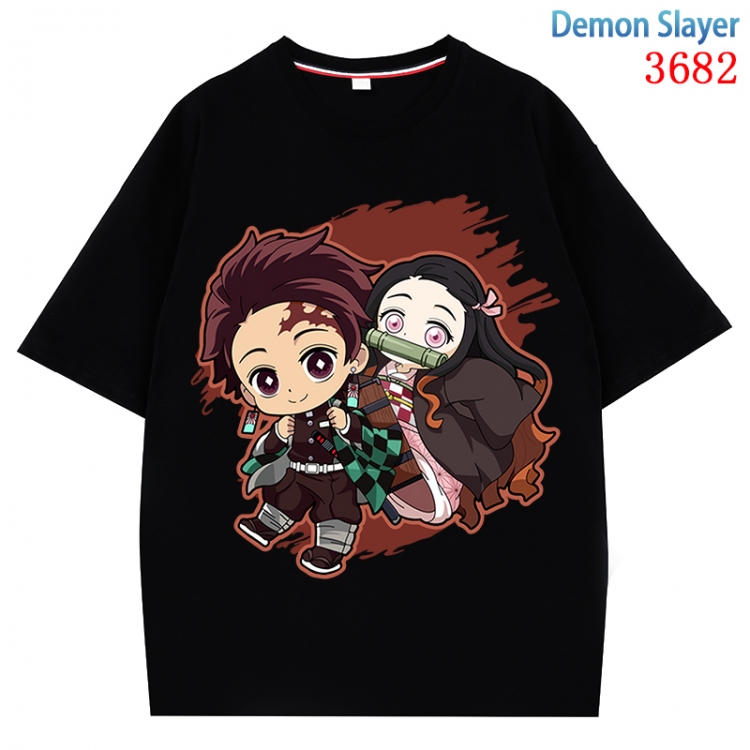 Demon Slayer Kimets  Anime Pure Cotton Short Sleeve T-shirt Direct Spray Technology from S to 4XL  CMY-3682-2