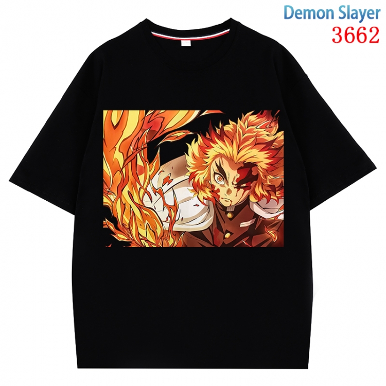 Demon Slayer Kimets  Anime Pure Cotton Short Sleeve T-shirt Direct Spray Technology from S to 4XL CMY-3662-2