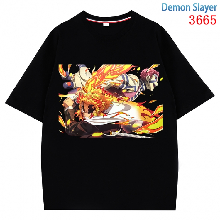 Demon Slayer Kimets  Anime Pure Cotton Short Sleeve T-shirt Direct Spray Technology from S to 4XL CMY-3665-2