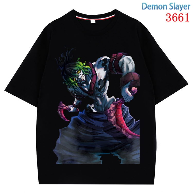 Demon Slayer Kimets  Anime Pure Cotton Short Sleeve T-shirt Direct Spray Technology from S to 4XL  CMY-3661-2