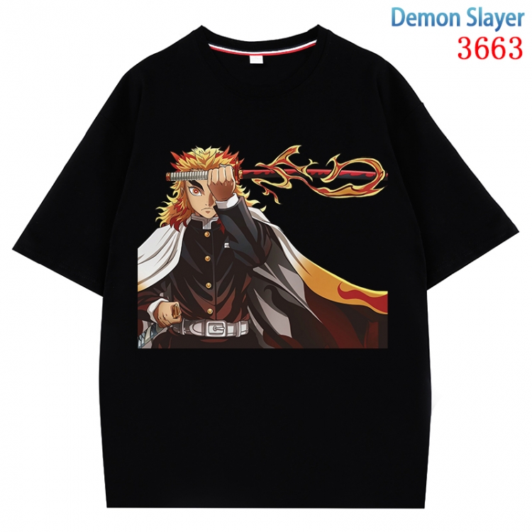Demon Slayer Kimets  Anime Pure Cotton Short Sleeve T-shirt Direct Spray Technology from S to 4XL  CMY-3663-2