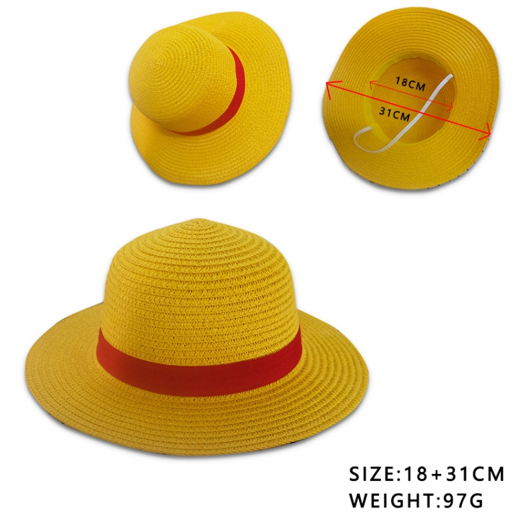 One Piece small size  Anime cartoon cosplay sunshade and sunscreen straw hat