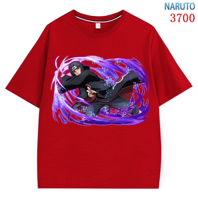 Naruto  Anime Pure Cotton Short Sleeve T-shirt Direct Spray Technology from S to 4XL  CMY-3700-3