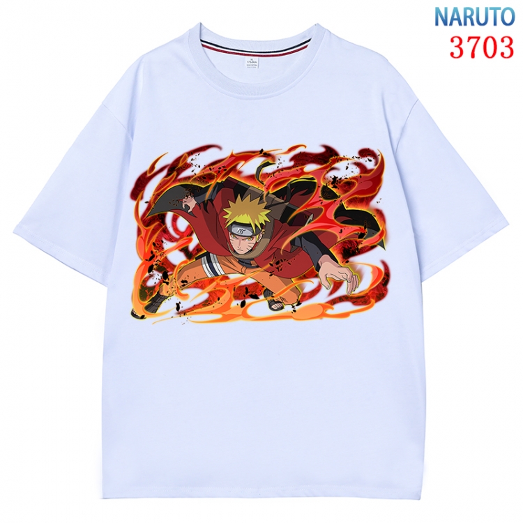 Naruto  Anime Pure Cotton Short Sleeve T-shirt Direct Spray Technology from S to 4XL CMY-3703-1