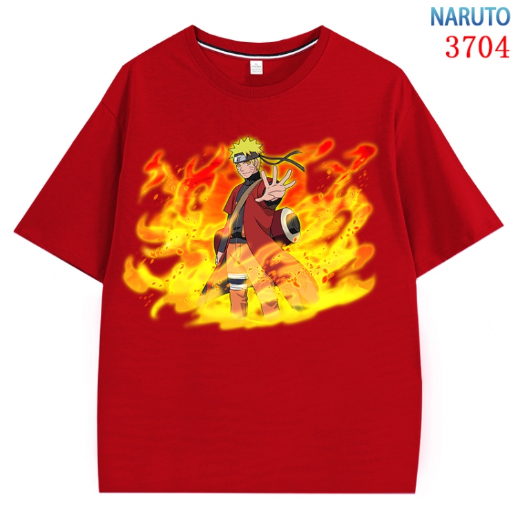 Naruto  Anime Pure Cotton Short Sleeve T-shirt Direct Spray Technology from S to 4XL CMY-3704-3