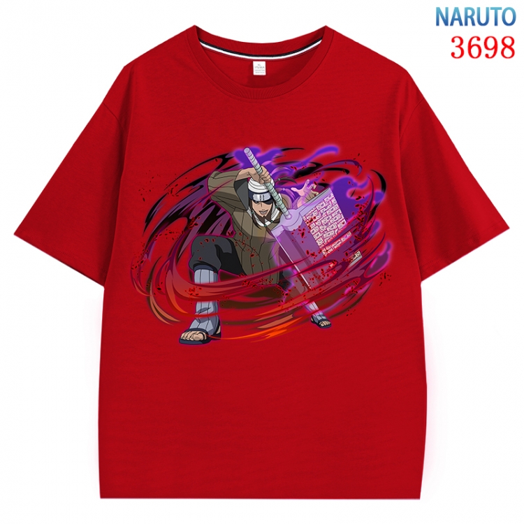 Naruto  Anime Pure Cotton Short Sleeve T-shirt Direct Spray Technology from S to 4XL  CMY-3698-3