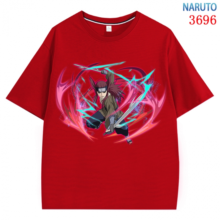 Naruto  Anime Pure Cotton Short Sleeve T-shirt Direct Spray Technology from S to 4XL  CMY-3696-3