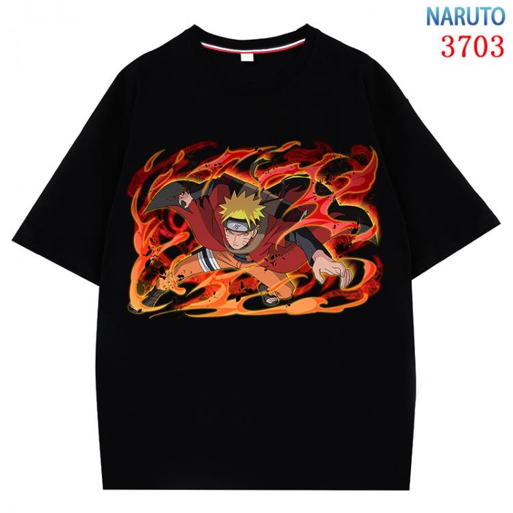 Naruto  Anime Pure Cotton Short Sleeve T-shirt Direct Spray Technology from S to 4XL CMY-3703-2