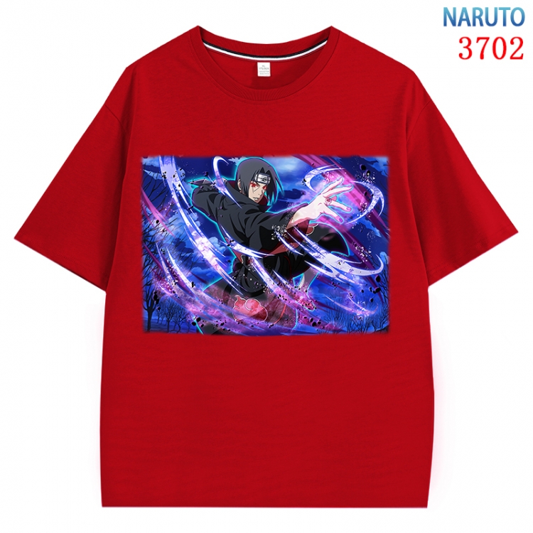 Naruto  Anime Pure Cotton Short Sleeve T-shirt Direct Spray Technology from S to 4XL  CMY-3702-3