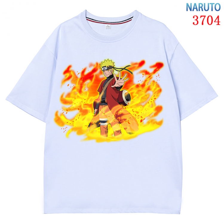 Naruto  Anime Pure Cotton Short Sleeve T-shirt Direct Spray Technology from S to 4XL CMY-3704-1